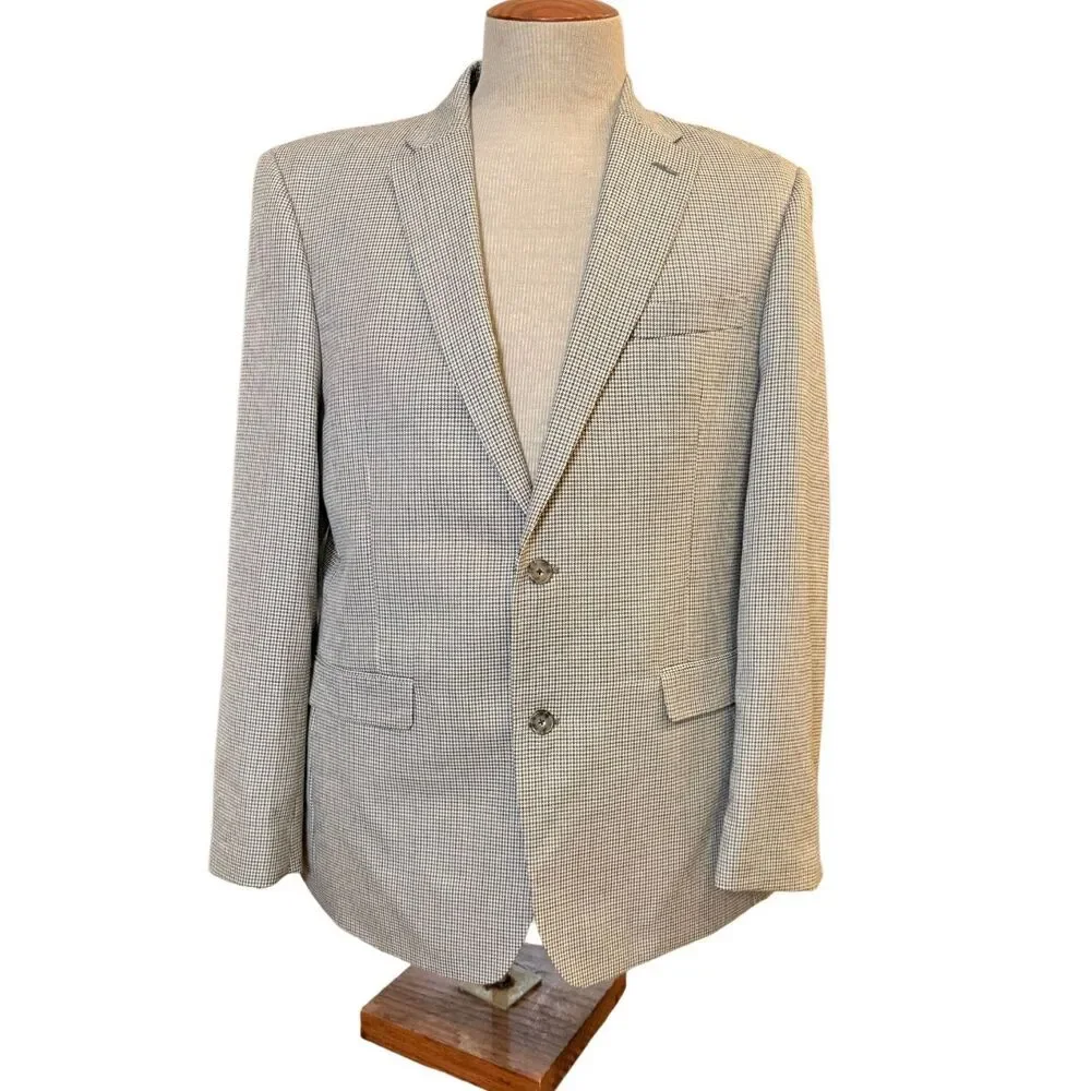 Tommy Hilfiger Micro Houndstooth 2-Button Sport Coat 42R